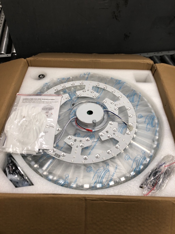 Photo 1 of Teracfan 48" Crystal Ceiling Fan with Lights and Speaker,Chrome Retractable Ceiling Fans with Remote Control Bluetooth,RGB Fandelier Chandelier Fan with 6-Speed Reversible Blades,APP Control Matte Silver Crystal+Bluetooth