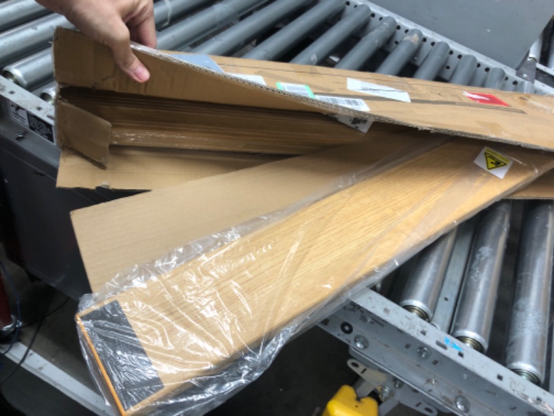 Photo 1 of Ruedamann 2" Rise Splicable Threshold Ramp,1700LBS Capacity,35.4" Wide Aluminum Adjustable Wheelchair Ramp,Non-Slip Mobility Entry Ramp for Transition Doorways,Driveways,Steps,Garage(Light Wood Grain) Light Wood Grain 2" Rise