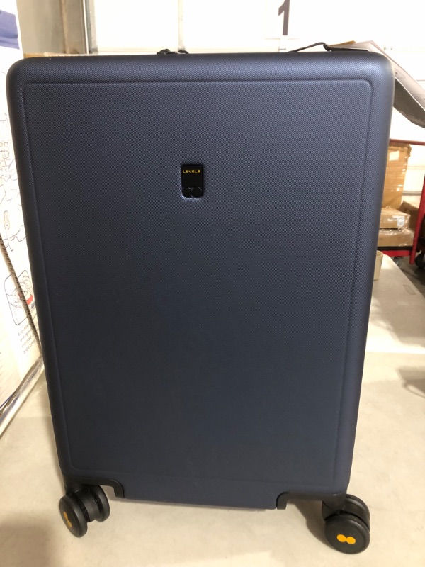 Photo 2 of ***USED***
LEVEL8 Carry on Luggage Airline Approved, Carry on Suitcases with Wheels, Lightweight PC Hardside Luminous Textured Luggage, TSA Approved, 20-Inch Carry-On,Navy Navy Carry-On 20 Inch