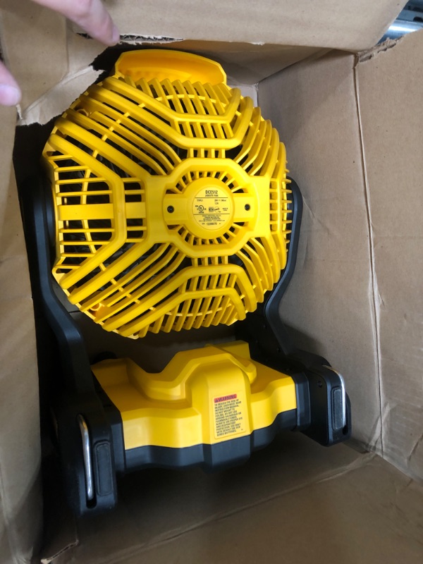 Photo 2 of ***SEE NOTES*** DEWALT 20V MAX* Jobsite Fan, Tool Only (DCE512B) Jobsite Fan (NEW)