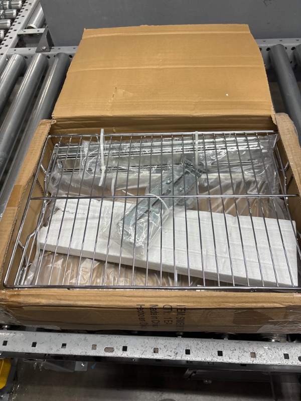 Photo 1 of ***USED - LIKELY MISSING PARTS - UNABLE TO VERIFY FUNCITONALITY***
OCG Pull Out Cabinet Organizer (12" W x 18" D), 2 Tier Pull Out Drawers for Kitchen Cabinets, Pull Out Shelves for Base Cabinet Organization in Kitchen, Bathroom, Pantry, Chrome Finish