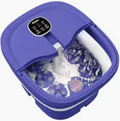 Photo 1 of 2023.8 Upgrade Collapsible Foot Spa Electric Rotary Massage, Foot Bath with Heat, Bubble, Remote, and 24 Motorized Shiatsu Massage Balls. Pedicure Foot Spa for Feet Stress Relief - FS02A