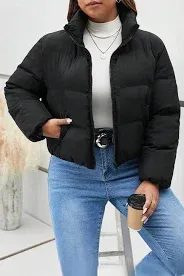 Photo 1 of Frenchy size small Zip Up Puffer Coat