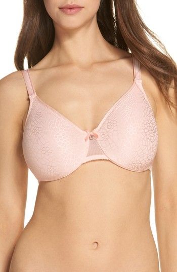 Photo 1 of Chantelle C Magnifique Seamless Unlined Minimizer (Blushing Pink) Women's Bra
