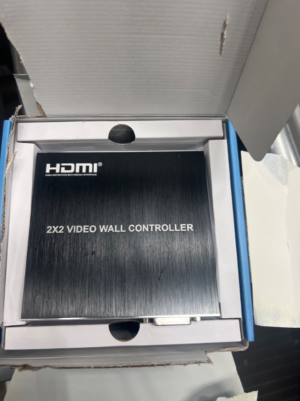 Photo 2 of 2x2 HDMI Video Wall Controller, HDMI & DVI Support 4K Input TV Wall Controller,1080P Output TV Wall Processor, IR Remote & RS232 Control,180 Degree Rotate 1x2,1x3,1x4,2x2,2x1,3x1x4x1 Video Wall1023602908
