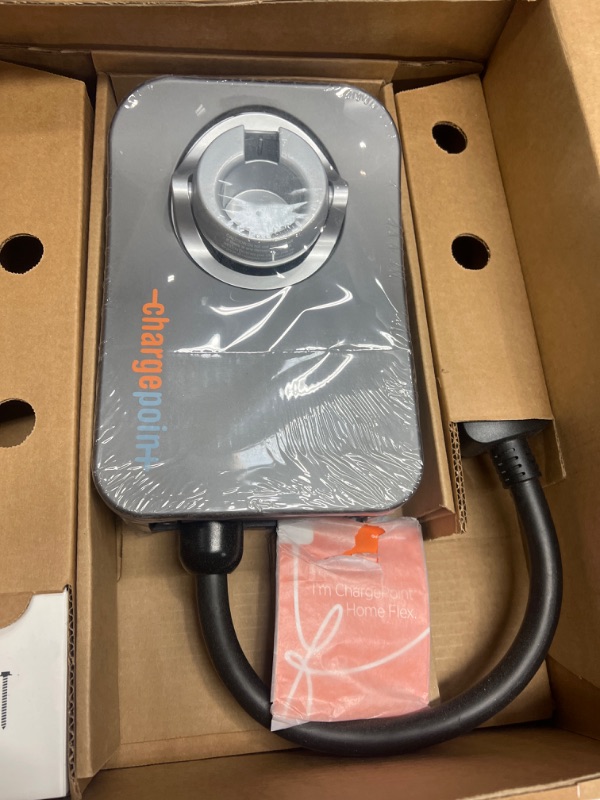 Photo 2 of ChargePoint Home Flex Electric Vehicle (EV) Charger upto 50 Amp, 240V, Level 2 WiFi Enabled EVSE, UL Listed, Energy Star, NEMA 6-50 Plug or Hardwired, Indoor/Outdoor, 23-Foot Cable