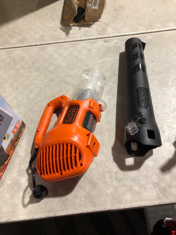 Photo 4 of ***MAJOR DAMAGE - SEE COMMENTS***
BLACK + DECKER Electric Axial Leaf Blower (BEBL750