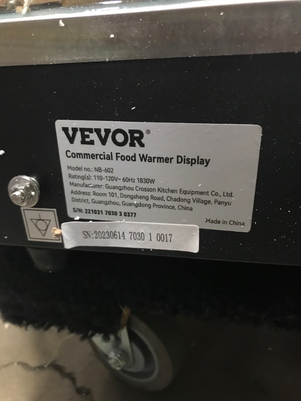 Photo 1 of VEVOR Commercial Food Warmer Display, 3 Tiers, 1800W Pizza Warmer w/ 3D Heating 3-Color Lighting Bottom Fan, Countertop Pastry Warmer w/Temp Knob Display 0.6L Water Tray, Stainless Frame Glass Doors Large 3 Tiers Silver