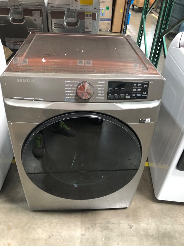 Photo 4 of (Parts only) Samsung 7.5-cu ft Stackable Steam Cycle Smart Electric Dryer (Platinum)
