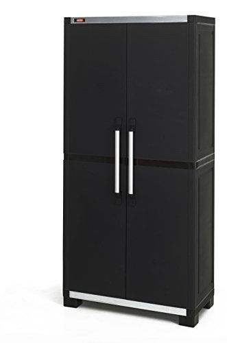 Photo 1 of ***NON REFUNDABLE******PARTS ONLY***
Keter 35 in. X 74 in. Wide Xl Freestanding Plastic Utility Cabinet in Black
