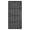 Photo 1 of **FRAME NOT INCLUDED** 32 in. x 80 in. Su Casa Black Surface Mount Outswing Steel Security Door with Expanded Metal Screen
