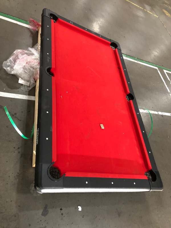 Photo 1 of **SEE NOTES**GoSports 6, 7, or 8 ft Billiards Table - Portable Pool Table - Includes Full Set of Balls, 2 Cue Sticks, Chalk and Felt Brush; Choose Size and Color