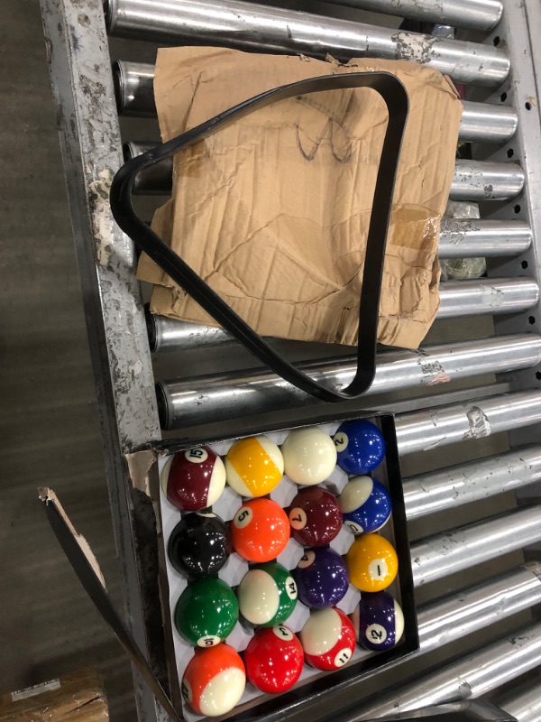 Photo 4 of **SEE NOTES**GoSports 6, 7, or 8 ft Billiards Table - Portable Pool Table - Includes Full Set of Balls, 2 Cue Sticks, Chalk and Felt Brush; Choose Size and Color