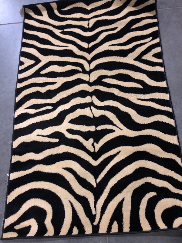 Photo 2 of (NON-REFUNDABLE) Unique Loom Wildlife Collection Area Rug - Okapi 62IN X 39IN 