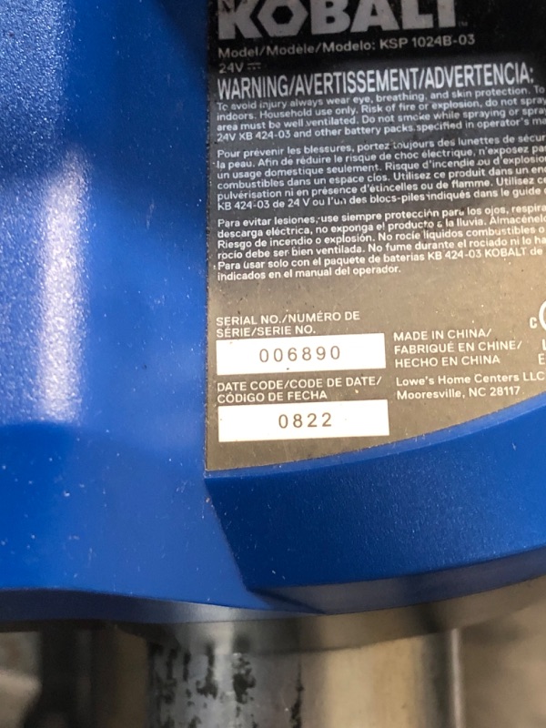 Photo 2 of (NON-REFUNDABLE) Kobalt 2.11-gallon Plastic Handheld Sprayer