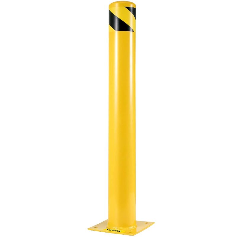 Photo 1 of 6 PACK BestEquip Safety Bollard 48-4.5 Safety Barrier Bollard 4-1/2" OD 48"
