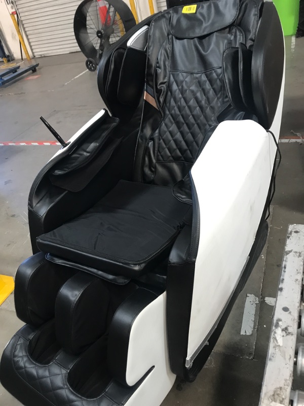 Photo 3 of WAWINDS Massage Chair Full Body Recliner - Zero Gravity with Heat and Shiatsu Massage Office Chair LCD Touch Screen Display Bluetooth Speaker Airbags Foot Rollers (White)