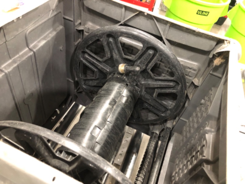 Photo 1 of **SEE NOTES*Suncast Wicker Hideaway Hose Cart Plastic 225-ft Hideaway Hose Reel
