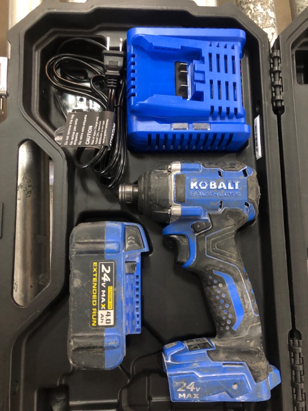 Photo 2 of **SEE NOTES**Kobalt XTR 24-Volt Max 1/4-in Variable Speed Brushless Cordless Impact Driver (1-Battery Included)