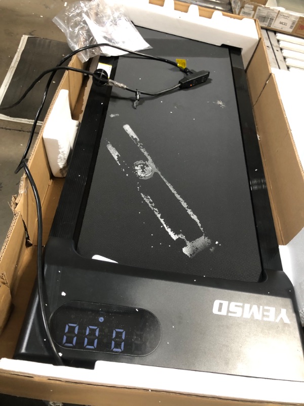 Photo 2 of ***USED - DAMAGED - NO PACKAGING - MISSING PARTS - SEE COMMENTS***
Yemsd Walking Pad, Under Desk Treadmill 2.25HP, Walking Pad Treadmill for Home Office with LED Display, Remote Controller, 242LBS Weight Capacity Black