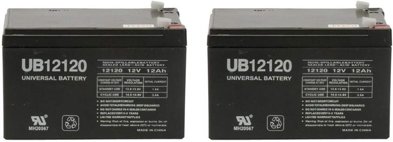 Photo 1 of 12V 12AH Battery for Pride Mobility Go-Go Ultra X 3-Wheel - 2 Pack