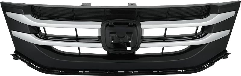 Photo 1 of (READ FULL POST) KARPAL Front Bumper Grille Lower Grill With Chrome Trim Compatible with 2014 2015 2016 2017 Honda Odyssey 75101TK8A22 Black