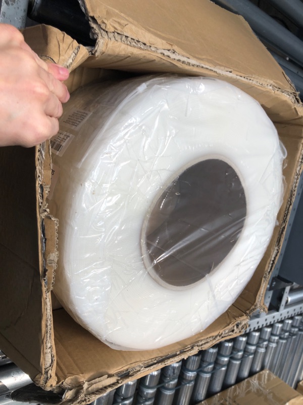 Photo 2 of 1/2 Inch Strapping, 9900 ft Polypropylene (PP) Heavy Duty Poly Strapping Roll White Packaging Strapping 440 Lbs Break Strength for Banding Packing Industrial Machine