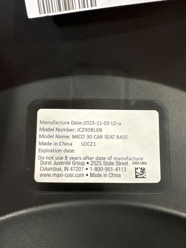 Photo 3 of **USED LIKE NEW**Maxi-Cosi Mico 30 Stand-Alone Additional Infant Car Seat Base, Black, One Size