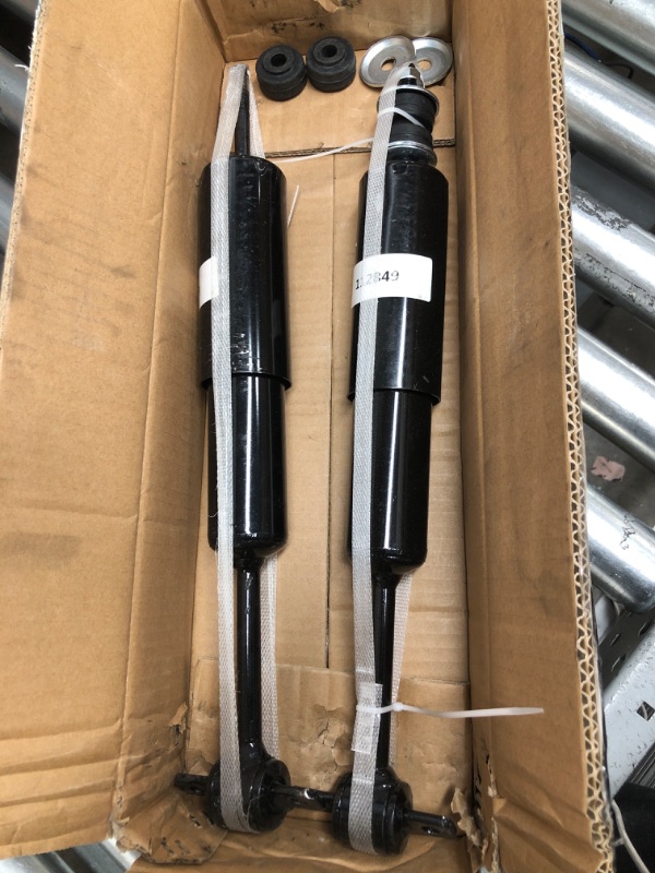 Photo 1 of Detroit Axle - RWD Front 2pc Shock Absorbers for 99-06 Silverado Sierra 1500 GMC Chevy [w/o Electronic Suspension], 2 Shock Absorbers Assembly 1999 2000 2001 2002 2003 2004 2005 2006 Replacement