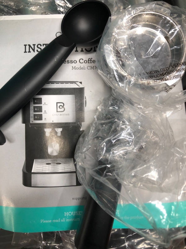 Photo 3 of CASABREWS 20 Bar Espresso Machine, Coffee Maker with Steam Milk Frother, Professional Espresso Maker and Cappuccino Machine with 50oz Removable Water Tank, Gift for Men Women