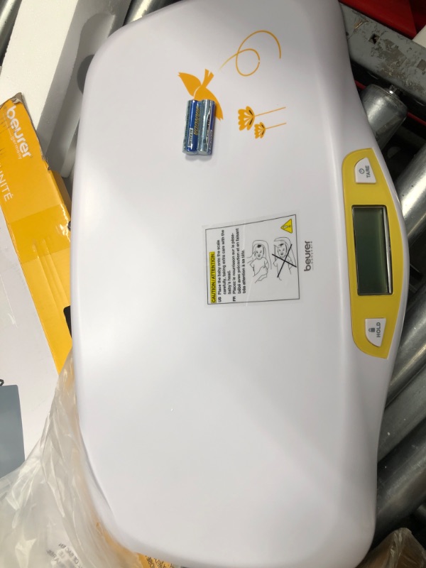 Photo 1 of Beurer BY80 Digital Baby Scale, Infant Scale for Weighing in Pounds, Ounces, or Kilograms up to 44 lbs, Newborn Scale with Hold Function, Pet Scale for Cats and Dogs