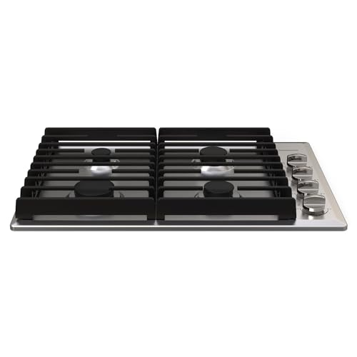 Photo 1 of 30 Inch Gas Cooktop, Thermomate Built in Gas Rangetop with 4 High Efficiency SABAF Burners, NG/LPG Convertible 304 Stainless Steel Gas Stove Top with
