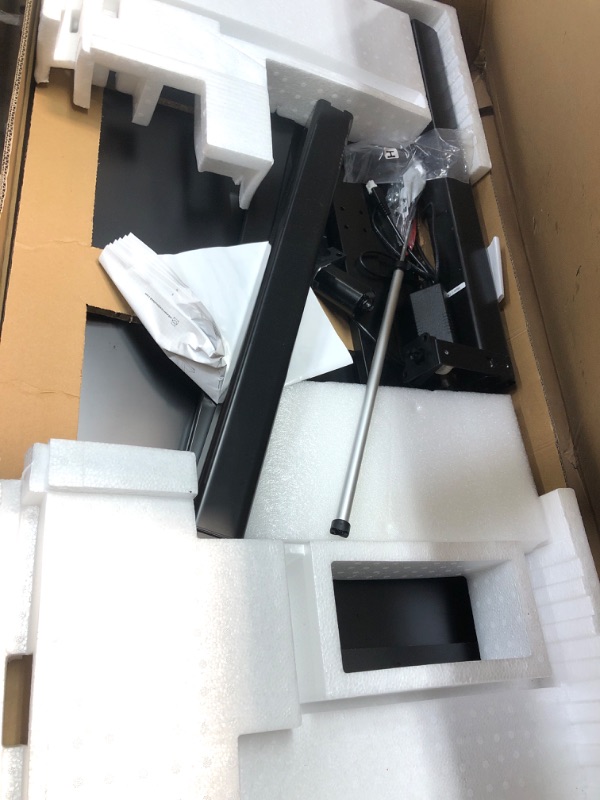 Photo 1 of Electric Glass Standing Desk 40x48" Black
