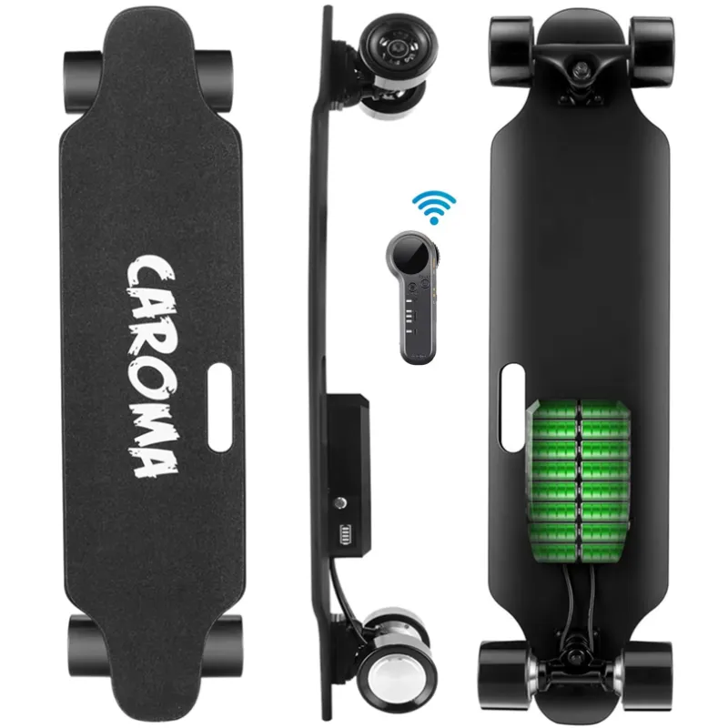 Photo 1 of **PARTS ONLY NON-REFUNDABLE READ NOTES**Caroma Electric Skateboard with Remote, 700W Electric Longboard,18.6 Mph Top Speed & 12 Miles Range, 35.4" Electric Skateboard for Adults & Teens Beginners
