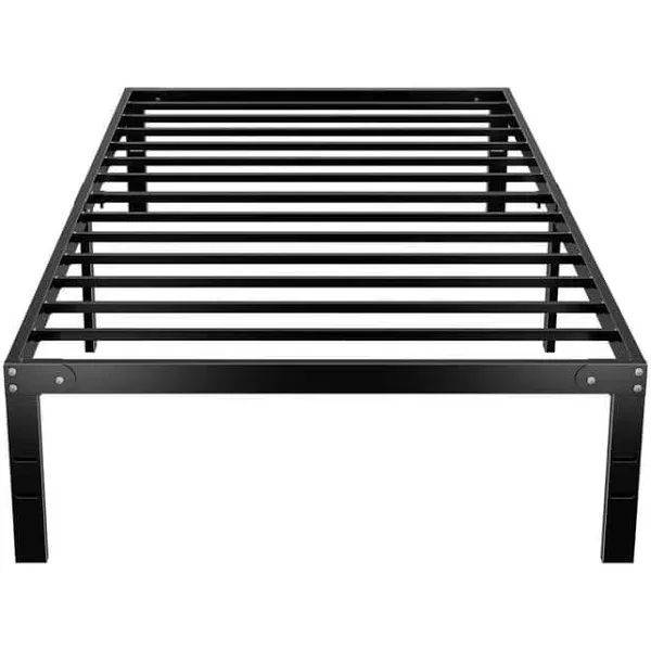 Photo 1 of . Black Metal Twin Platform Bed Frame
