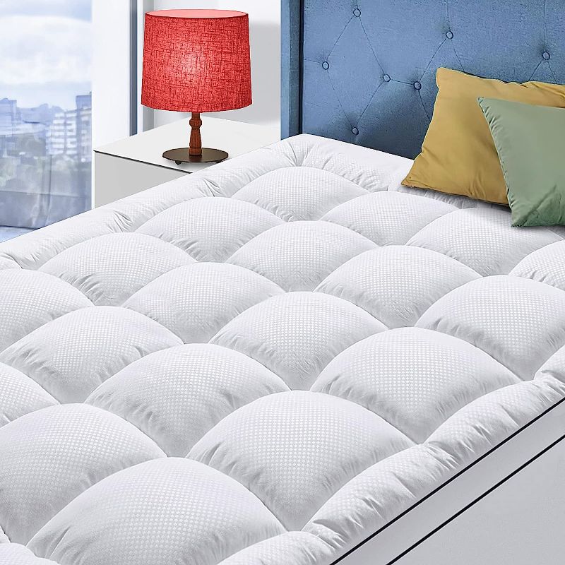 Photo 1 of 
King Size Mattress Topper Mattress Pad Cover with 8-21 inch Deep Pocket, Plush Pillow Top Mattress 
Size:King
Color:White