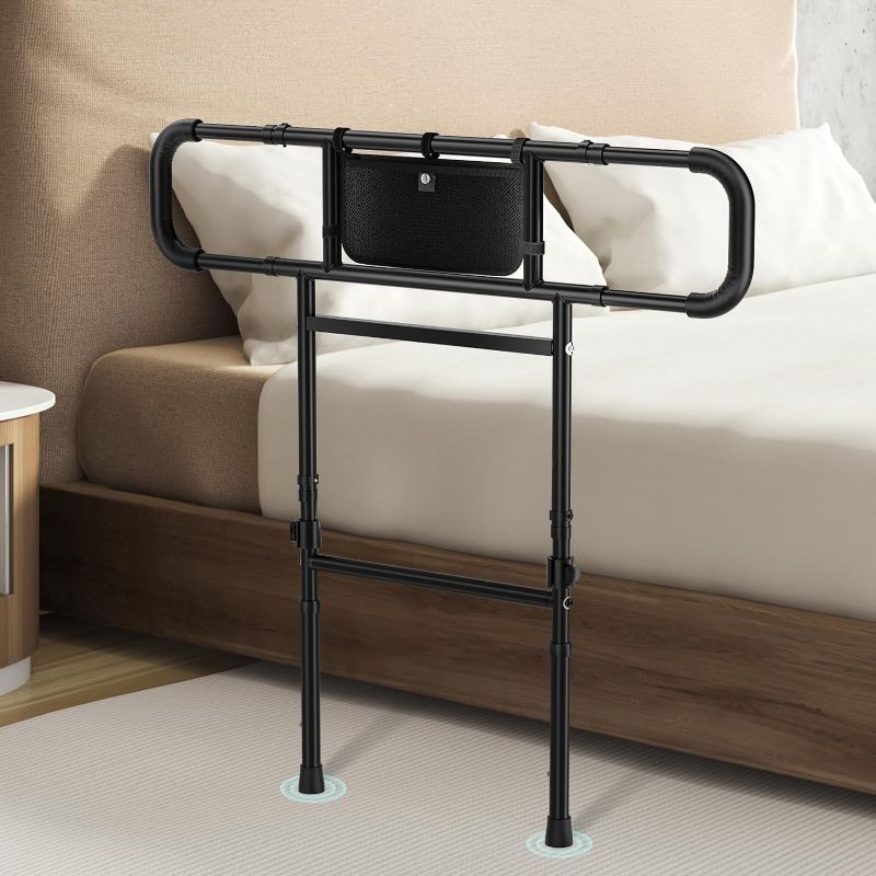 Photo 1 of 
FORTEMOTUS Bed Rails for Elderly Adults Safety - Adjustable Heights& Extendable Bed Side Rail, Foldable Bed Assist Bar, Heavy Duty for Senior, Fits King...
Size:For 10''-14'' Mattress