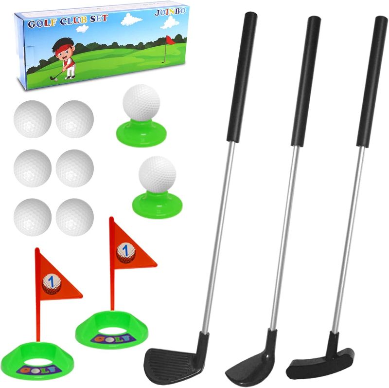 Photo 1 of JOINBO Toddler Golf Clubs Set for Right Hand,Plastic Kids Golf Clubs for Indoor and Outdoor Sport Toys,Christmas Birthday Gifts for Boys and Girls Aged 3 4 5 6 Years Old…
