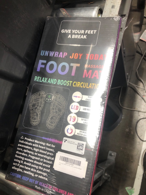 Photo 1 of Phixnozar EMS Foot Massager Mat–Foot Massager Pad–Foldable Feet and Calves Massage Machine with 8 Modes and 19 Intensity Levels for Muscle Relaxation, and Pain Relief