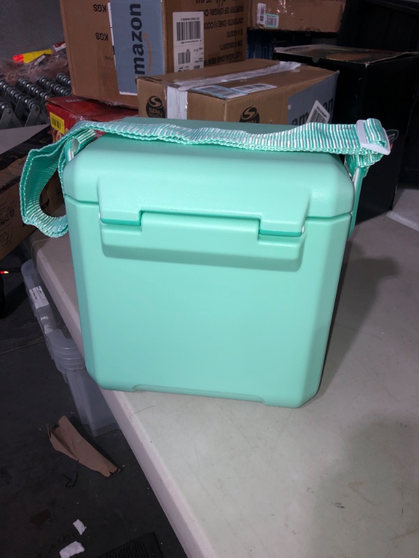 Photo 3 of (READ FULL POST) Igloo Teal 11 Qt Tag Along Too Strapped Picnic Style Cooler Seafoam