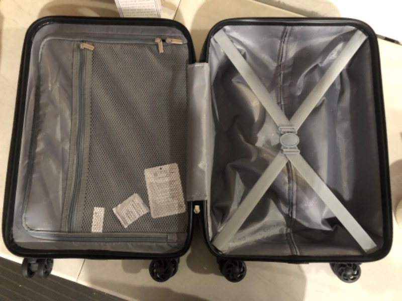 Photo 6 of ***USED*DAMAGE SCRATCH ON ONE SIDE SMALL*PICTURED***
Coolife Luggage Travel Suitcase PC+ABS Carry-on Spinner TSA Lock Spinner Telescopic Handle Teal S(20in_carry on)