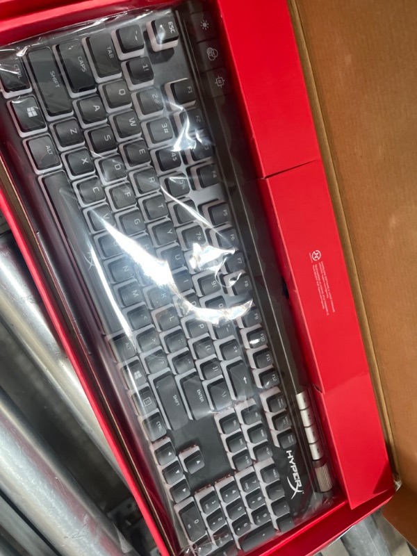 Photo 2 of HyperX Alloy Elite 2 – Mechanical Gaming Keyboard, Software-Controlled Light & Macro Customization, ABS Pudding Keycaps, Media Controls, RGB LED Backlit, HyperX Red & Pulsefire Haste – Gaming Mouse Keyboard + Pulsefire Haste Gaming Mouse