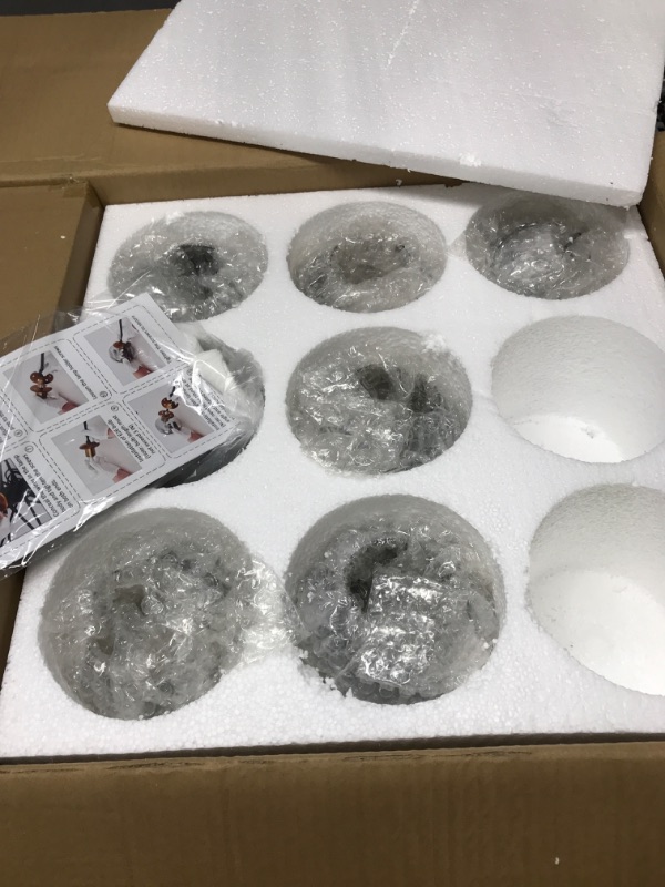 Photo 1 of *** PARTS ONLY ***DDLLDESHI 16 Light Glass Globe Bubble Modern Chandeliers Black Sputnik Chandelier for Dining Room Bedroom Kitchen Office Living Room Light Fixture