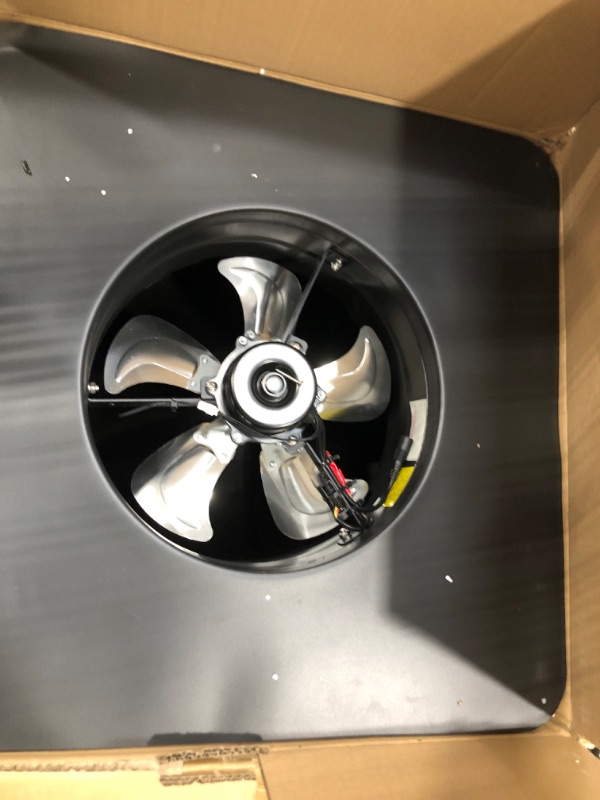 Photo 1 of Solar Attic Fan with Remote Control 40 Watt Solar Powered Attic Fan, 880-1470 CFM Roof Exhaust Fan, 5-leaf Aluminum Alloy Fan