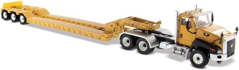 Photo 1 of Diecast Masters Caterpillar CT660 Day Cab Tractor & XL120 Lowboy Trailer, Core Classics Series Cat Trucks & Construction Equipment | 1:50 Scale Model Diecast Collectible | Diecast Masters Model 85503C