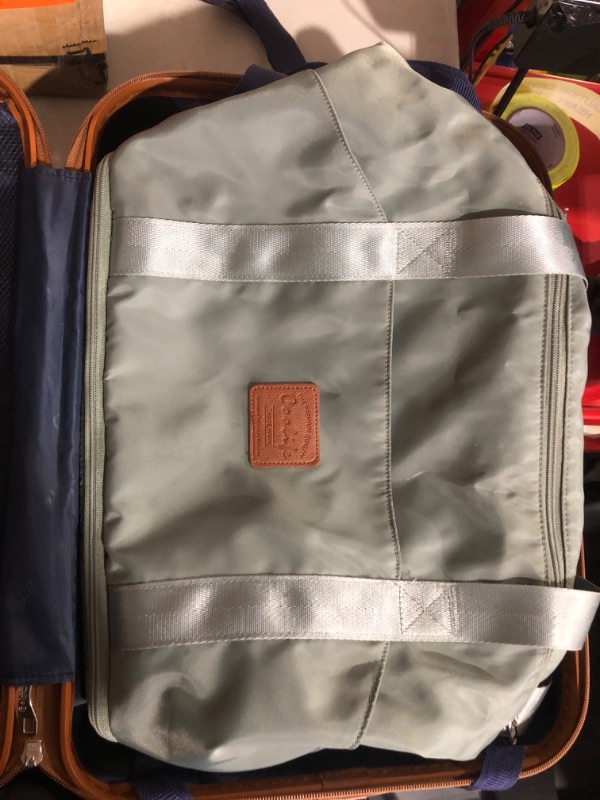 Photo 11 of ***USED*MINOR DAMAGE SCUFFS/ZIPPER PULL GONE*PICTURED***
Coolife Suitcase Set 3 Piece Luggage Set Carry On Hardside Luggage with TSA Lock Spinner Wheels (Dark Green, 3 piece set (DB/TB/20)) Dark Green 3 piece set (DB/TB/20)