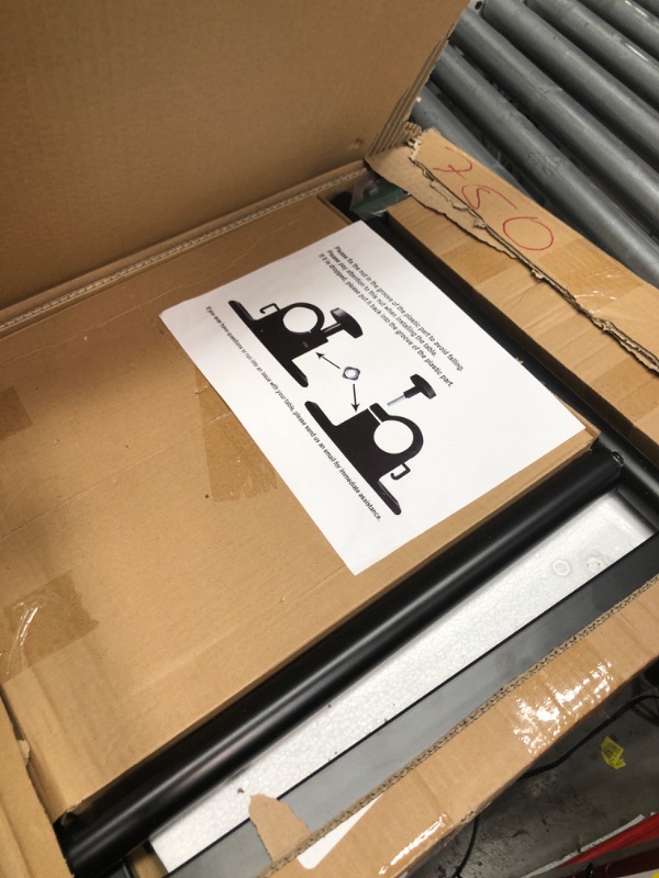 Photo 1 of TigerDad Overbed Bedside Desk Mobile Rolling Laptop Stand Tilting Overbed Table with Wheels Height Adjustable Tray Table for Laptop Bed Sofa Side Table, Brown