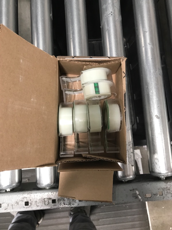 Photo 1 of Scotch Magic Tape, Invisible, Repair Christmas Cards and Use as Holiday Gift Wrap Supplies for Christmas, 6 Tape Rolls With Dispensers