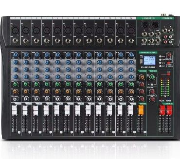 Photo 1 of New Deign Professional Audio Mixer Sound Board Console 12 Channel USB Computer MP3 Input For DJ Studio