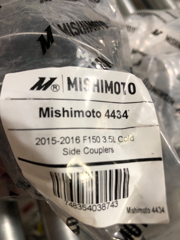 Photo 3 of **PROBABLY MISSING PIECES**   Mishimoto MMINT-F35T-15KBBK Intercooler Kit Compatible With Ford F-150 3.5 EcoBoost 2015-2016 Black, Black Black Intercooler, Black Pipes